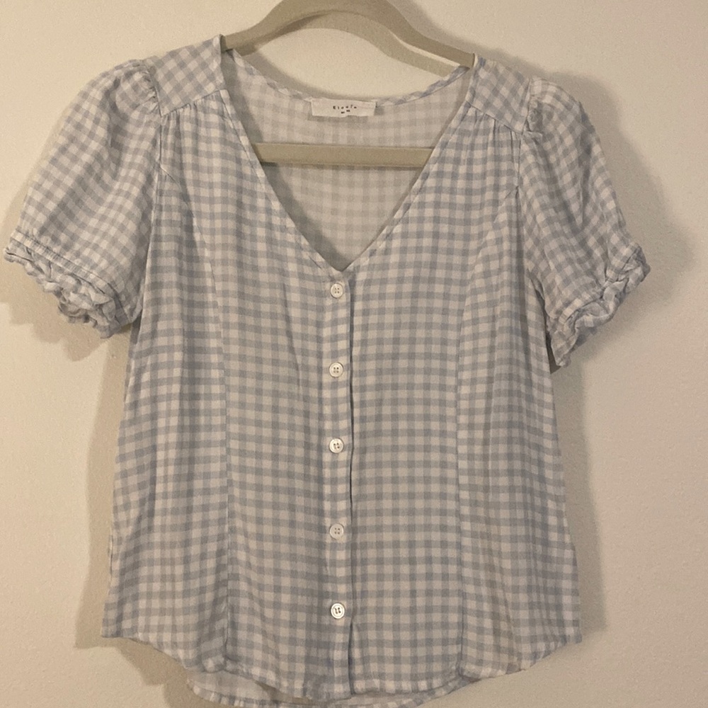 Gingham Blouse, XS